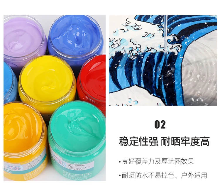 WINSOR & NEWTON Acrylfarbe in neuer Farbe, 300 ml/Flasche, Fluoreszierende Macaron-Farben – Wand-, Stein-, Glas-, Holz-, Keramikgemälde – Detail 5