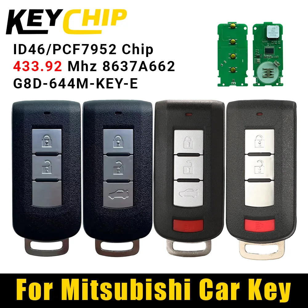 KC Smart keyless entry Remote Key for Mitsubishi Lancer Outlander ...