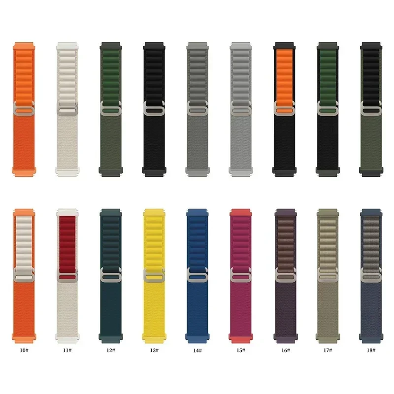 Breathable 22mm Alpine Loop Nylon Watch Strap - Premium Wristband Accessory