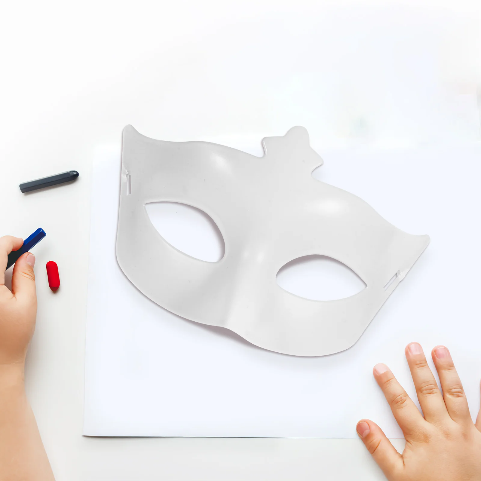

10 pcs Cosplay Half Face Mask Blank Half Face Mask Blank Half Face Mask for Masquerade