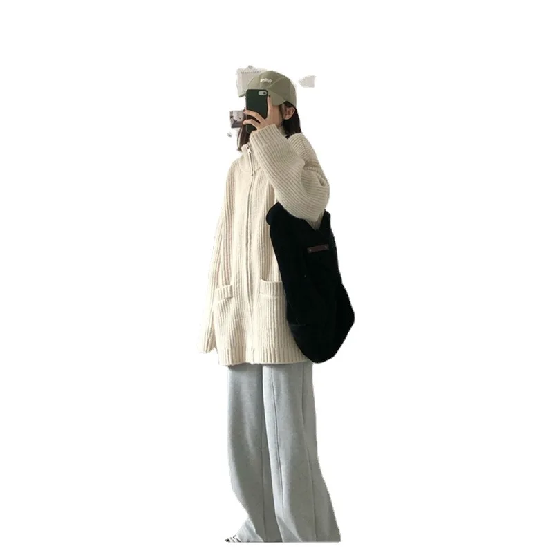 Autumn Winter Knitted Sweater Coat