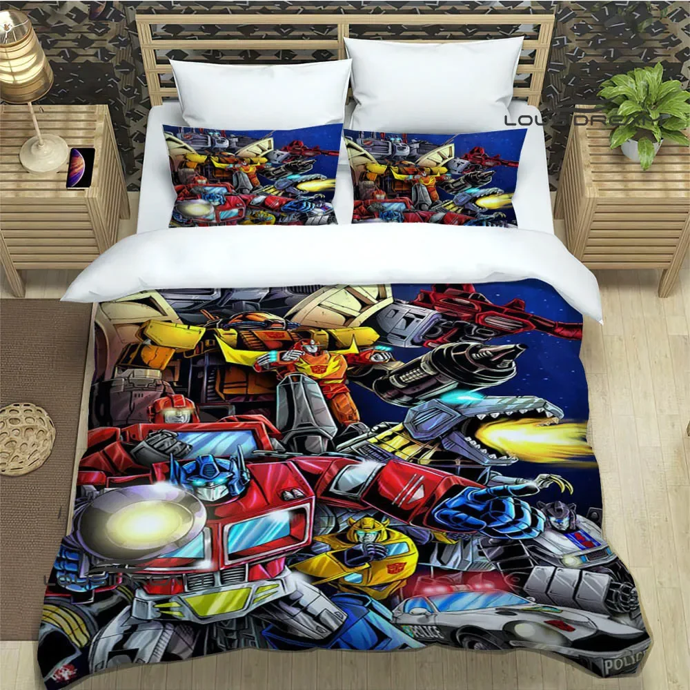 

T-Transformers Cartoon Bedding Sets Exquisite Bed Supplies Set Duvet Cover Bed Comforter Set Bedding Set Luxury Birthday Gift
