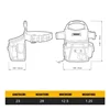ToughBuilt TB-316-2 Multifunctional Waist Pack + Belt Tools TOUGHBUILT Packaging Bag 3