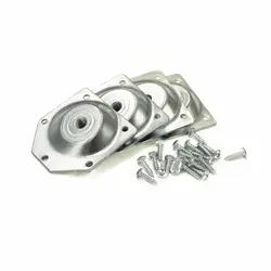 1Set Screws Wood Connecting Iron Sheet Hardware Accessories Angled Legs Fixing Plate Bracket Furniture Table Feet Set