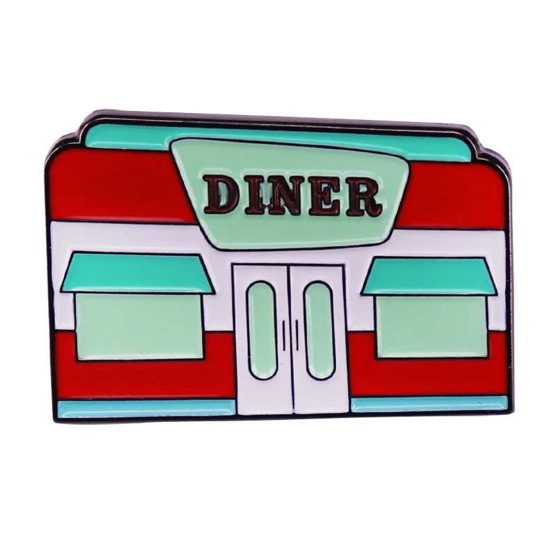 

A2319 Retro Dinner Lapel Pins for Backpack Enamel Pin Men Women's Brooches on Clothes Badges Jewelry Accessories Gifts
