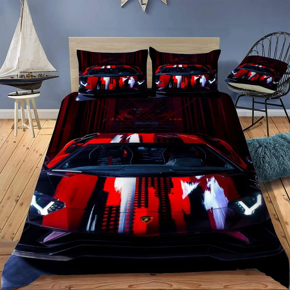 

Aventador Duvet Cover Twin Bedding Set Luxury Quilt Cover With Zipper Closure Queen Size Comforter Sets