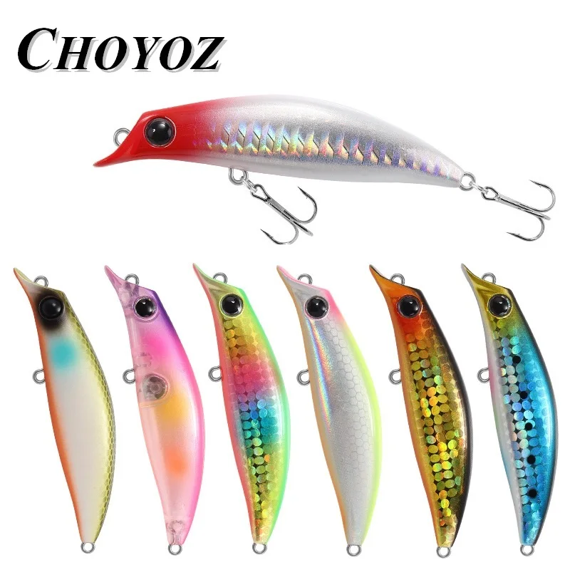 Choyoz Brand Japan Design Hard Bait Salt Water Fishing Lure Ima Sasuke 75Mm 8G Floating Minnow Per Snapper Flounder Bass Chub
