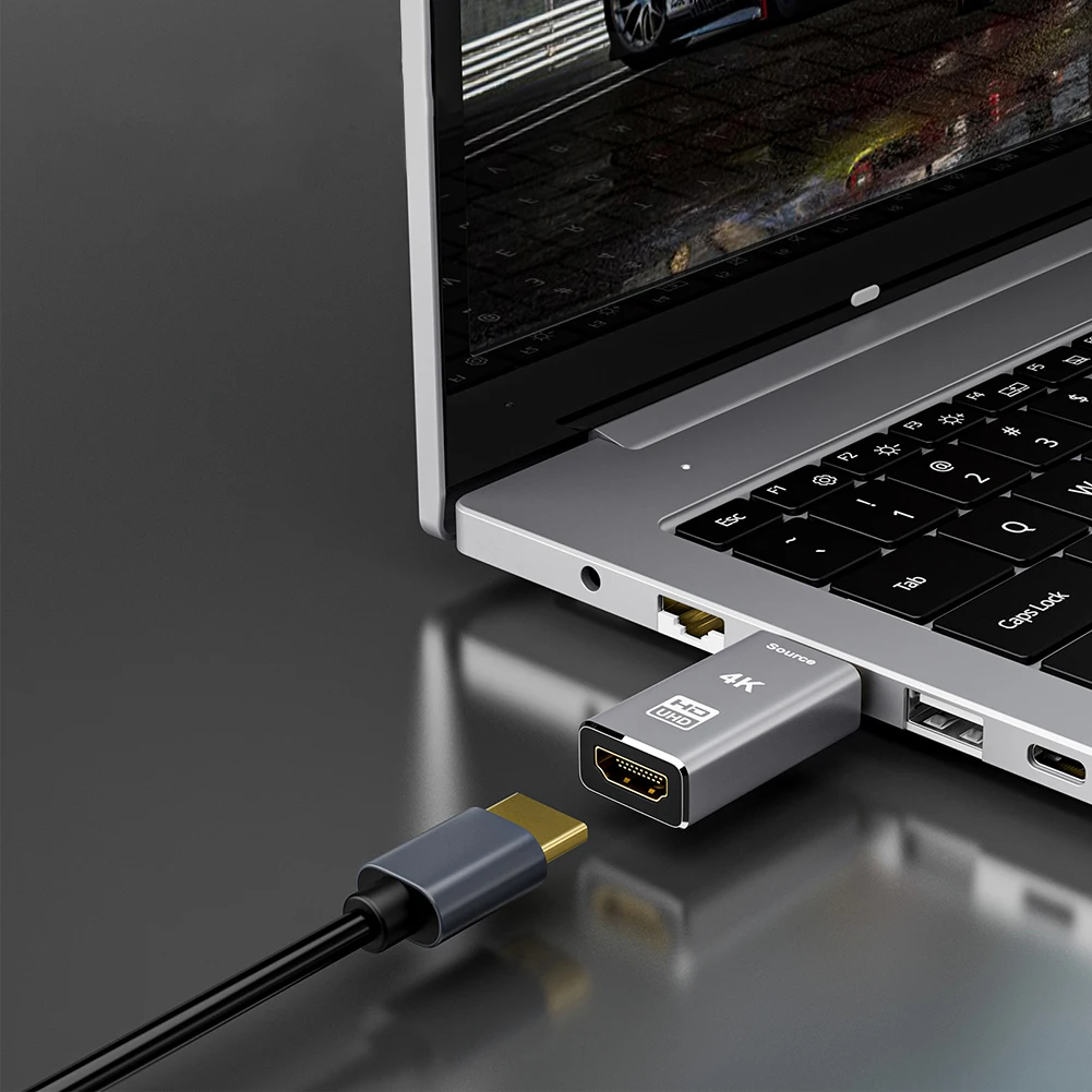 레노버 델 HP용 DP-HDMI 호환 어댑터, 수-암 DP 디스플레이 포트-HDMI 호환 어댑터, 4K, 30Gbps