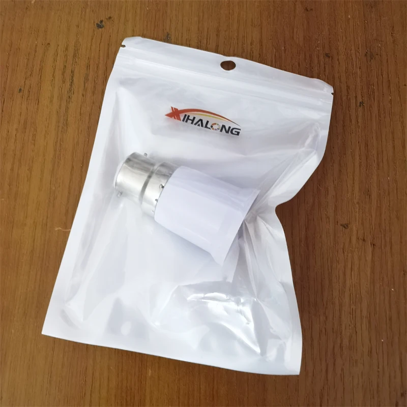 XIHALONG 1pcs B22 to E27 LED Lamp Base B22-E27 Bayonet Fireproof Holder Adapter Converter Socket