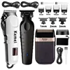 Kemei Hair Clipper Km-809A Km-2299 Km-2024 UBS Rechargeable Cordless Beard Trimmer Powerful Electric Hair Clippers for Men