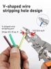 Multifunctional wire stripper Crimper Cable Cutter Adjustable Automatic Wire Stripper Multifunctional Stripping Crimping Pliers 3
