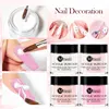 Mtssii Acrylic Powder Liquid Crystal Powder White Clear Pink For Nail Extension Nail Carving Without UV Lamp Nail Art Design 6