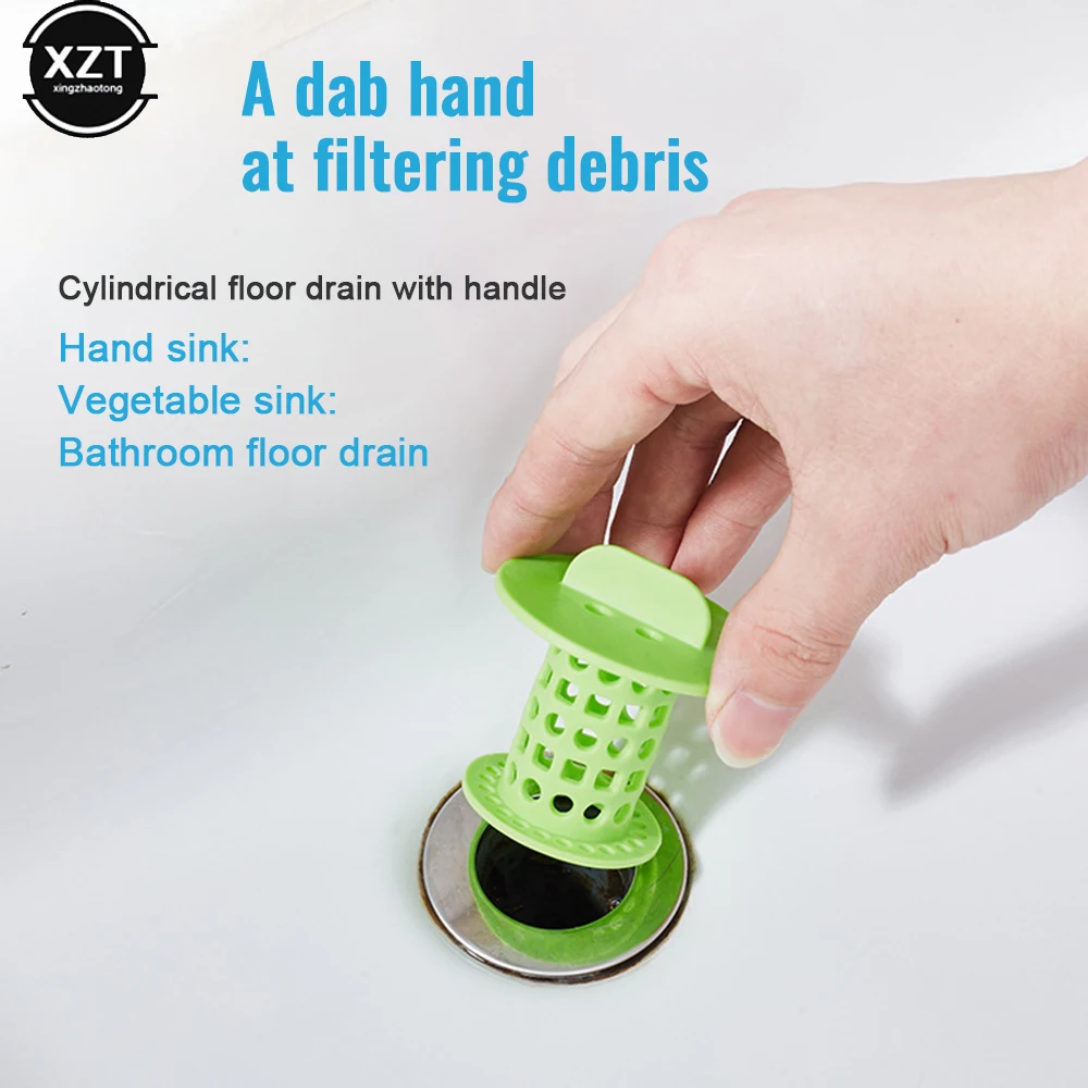1PC Bathroom Drain Hair Catcher Bath Stopper Plug Sink Strainer Filter Shower Sink Strainer Drain Cover Bathroom Accessories 4