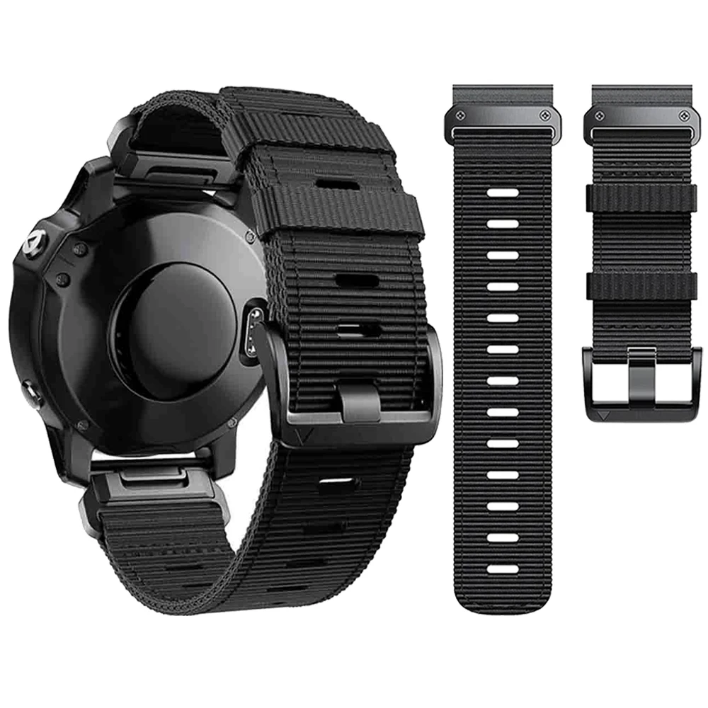 Versatile QuickFit Nylon Loop Strap - 22mm/26mm Braided Watchband