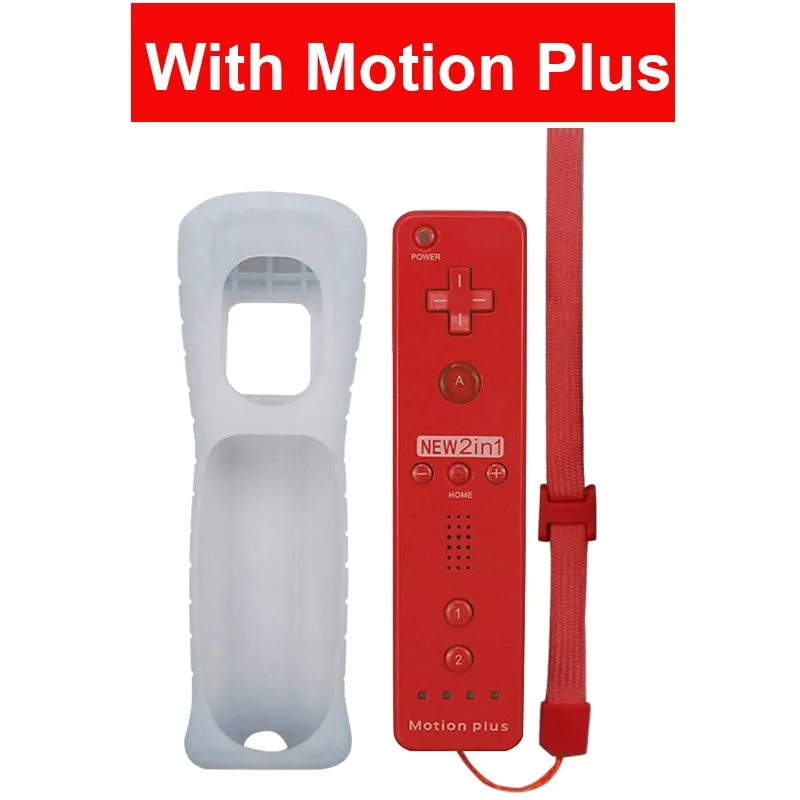New 2 in 1 Wireless Controle Remote Controller  For Nintendo Wii With Motion Plus Bluetooth Remote For Nintend Wii Gamepad 