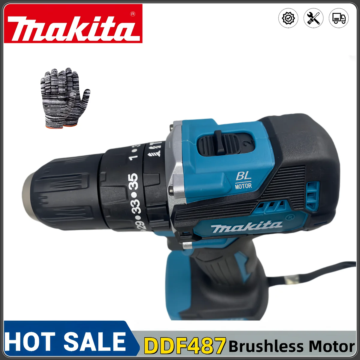 2024 Makita DDF487 ũ ̹  ŸǱ 帱, 18V LXT   ӵ 귯ø  Ʈ  , ǰ