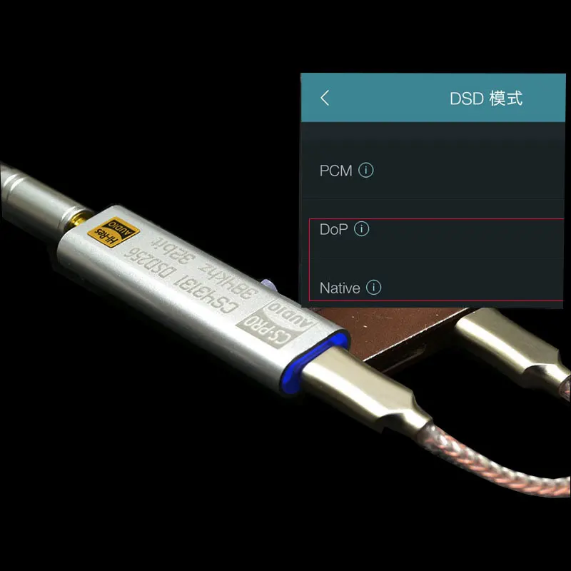 Amplificador de Auscultadores de Alta Tipo-c a 3.5mm Amplificador de Áudio para Win10 Fidelidade Decodificação Usb 32bit 384khz Iphone Ios Android Cs4313 Dsd256 Dac - Image 3