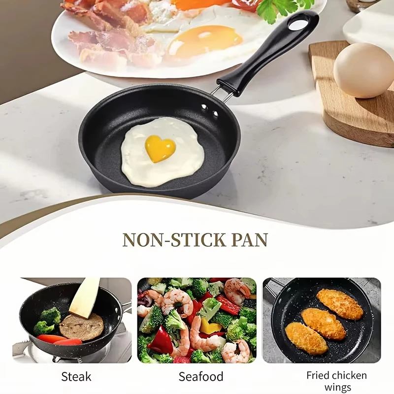 12cm Mini Portable Camping Cooking Steak Frying Pan Nonstick Frying Egg Pan Omelet Pan Gas Stove Induction Hob Kitchen Cookware 12cm Mini Portable Camping Cooking Steak Frying Pan Nonstick Frying Egg Pan Omelet Pan Gas Stove Induction Hob Kitchen Cookware
