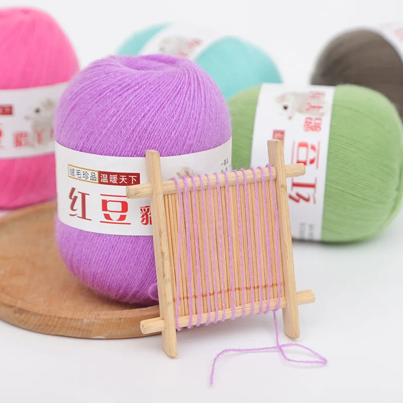 50g 1Pc hand knitting Cashmere Wool Yarn thin lana Crocheting Yarn knitted thread for sweater blanket hat sock line 4