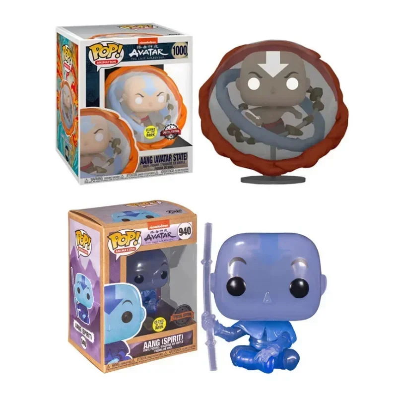 thumbnail image 2 of Figura de acción de colección Funko Pop Animation AANG Avatar State 1000# AANG(Spirit) 940# Glows Edición especial Modelo Colección Juguetes, 2 of 5
