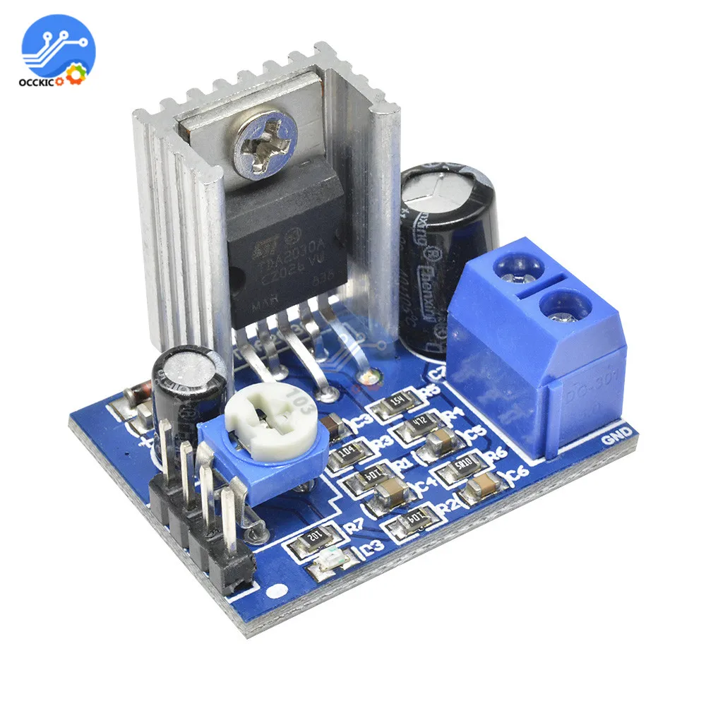 Audio Amplifier Board TDA2030 Mono Amplifier Board 18W 6-12V Audio Power AMP Speaker Amplificador Profesional Sound Board