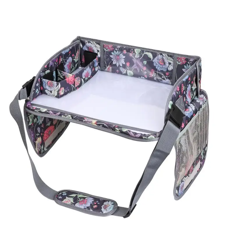 Portable travel car drawing board wipeable children's drawing board car whiteboard tray cart toy storage
