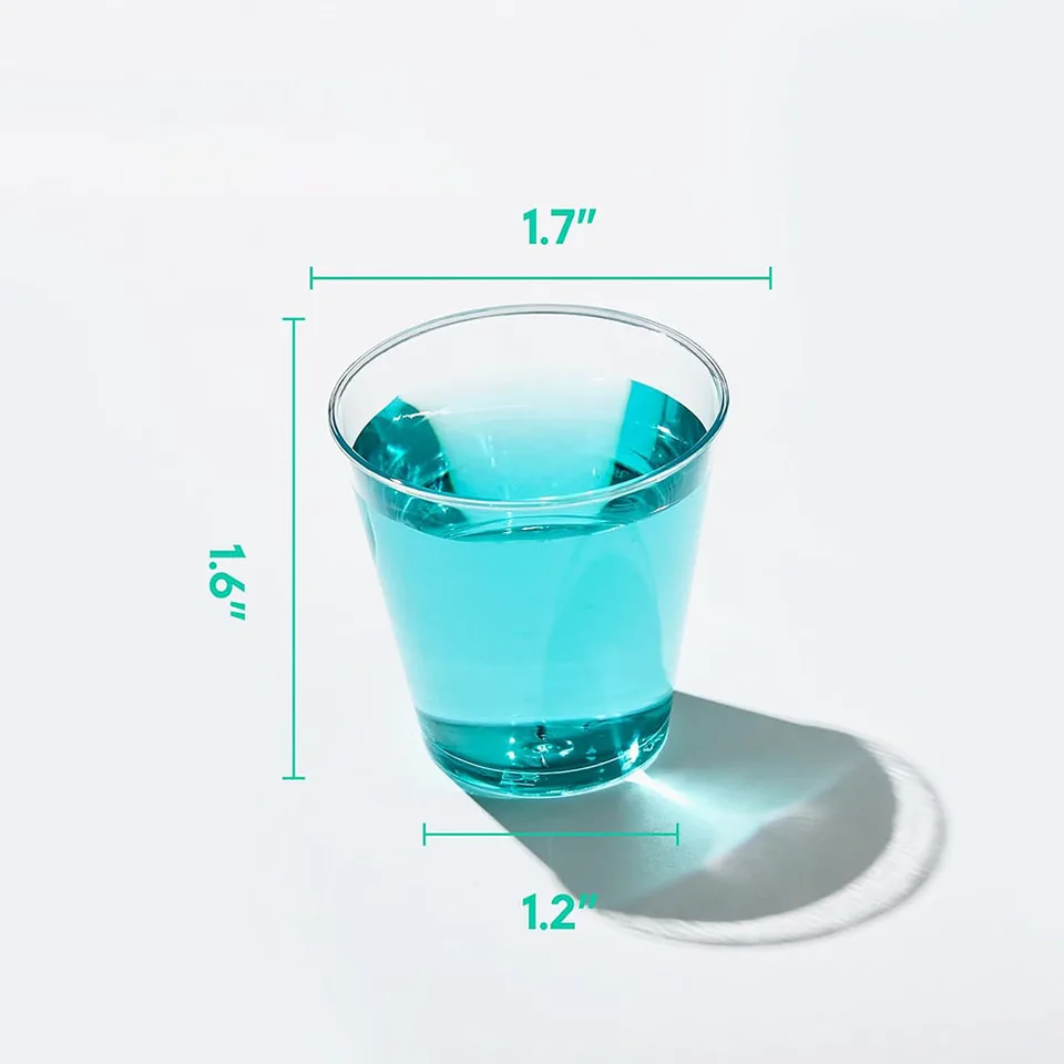 100 Gobelets Plastique Jager Bomb - Transparents, économiques, Pour Fête, Mariage, Pique-nique - Résistants Chaud/froid