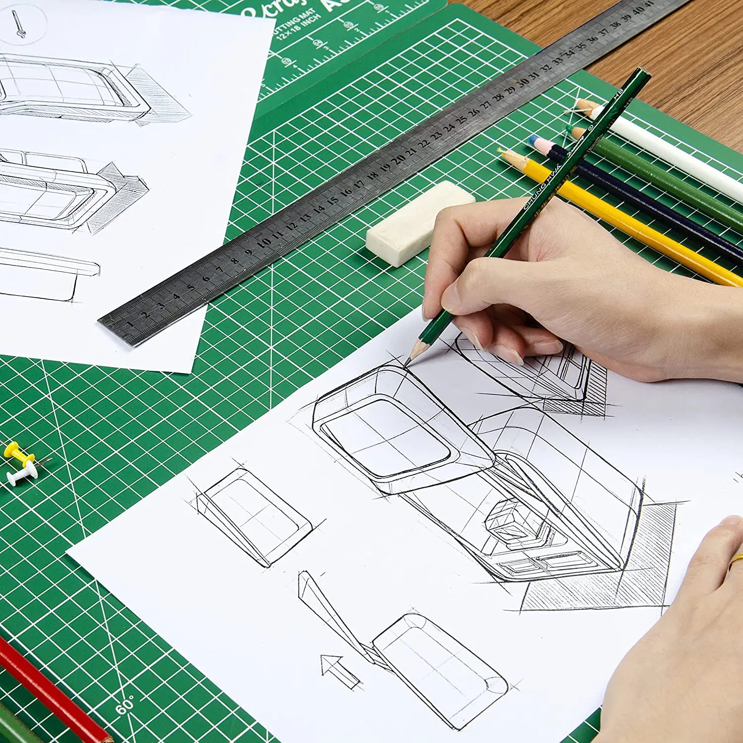 A3 A4 A5 Cutting Board Patchwork Cut Pad Cutting Mat Manual DIY Tool Paper Sealing Carpentry Pad Art Paper Mat