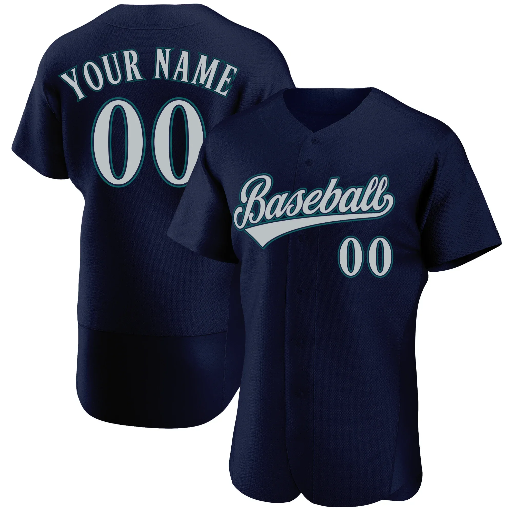 thumbnail image 1 of Camiseta de béisbol personalizada con nombre y número de equipo impresos, camisetas transpirables de manga corta personalizadas y geniales para hombres, niñas y jóvenes, 1 of 4