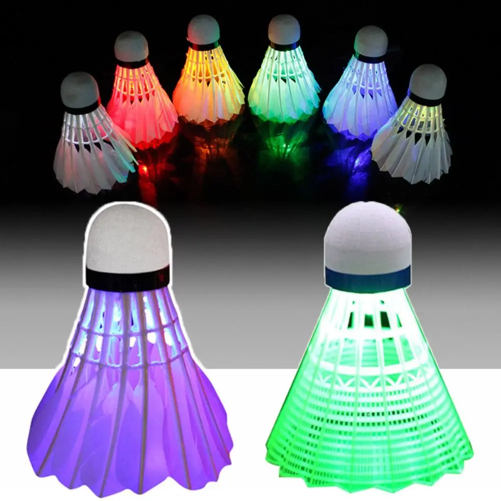 

Windproof High Elasticity Outdoor & Indoor Coloful Glowing Ball Lighting Badminton Goose Feather Shuttlecock LED Lamp