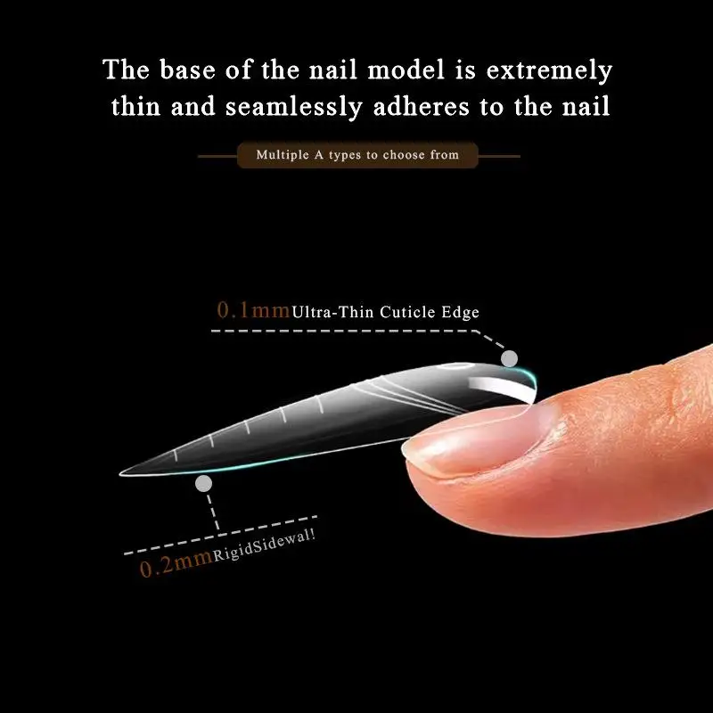 140개 듀얼 폼 연장 네일 퍼펙트 쉐이프 빌더 젤 샌드위치 시스템 네일 아트 매니큐어 키트 재사용 가능 살롱용 투명