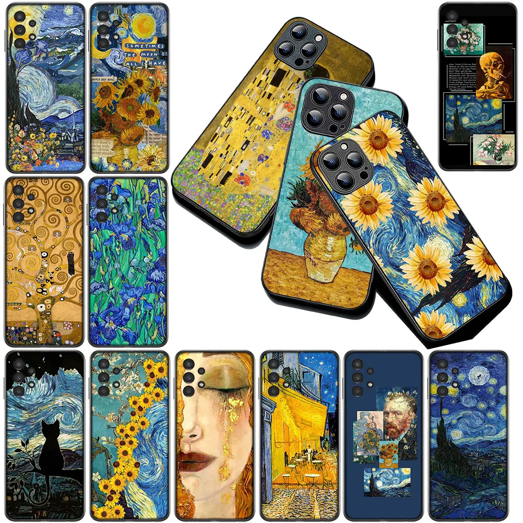 Starry Night Van Gogh Sky Art Phone Case Cover