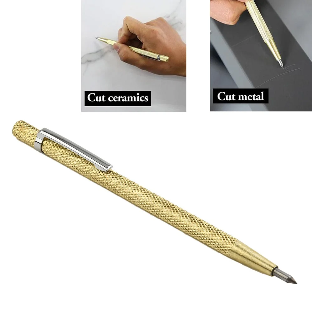 Diamond Metal Marker Pen 1pc Glass Metal Plate Iron Sheet Lettering Tungsten Steel Scratch Needle Wood Engraving Hand Tools engraving pen,scriber pen