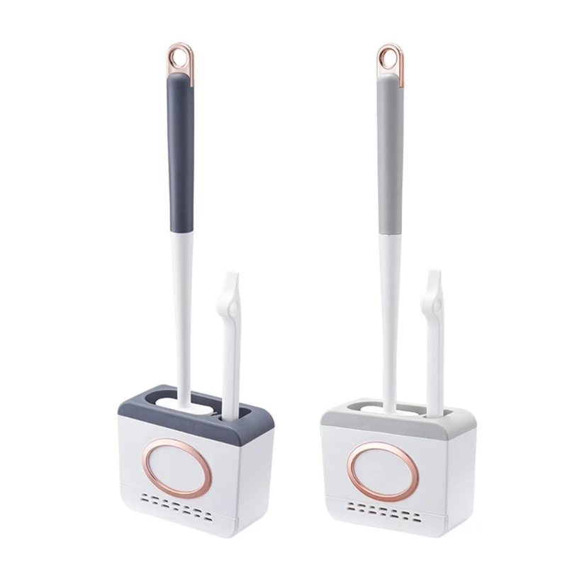 

Toilet Brush & Holder Set WC Deep Cleaning with Cleaner for Bathroom Guest Toilet Standing Sustainable Wall Mounted 203C
