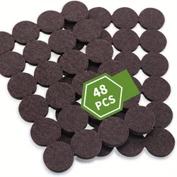 Premium Felt Furniture Pads - Durable 25mm Round Floor Protectors with Strong Adhesive (96pcs)