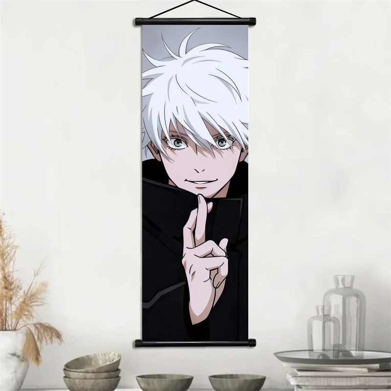Jujutsu Kaisen Anime Art Fabric Wall Hanging Scroll Decor
