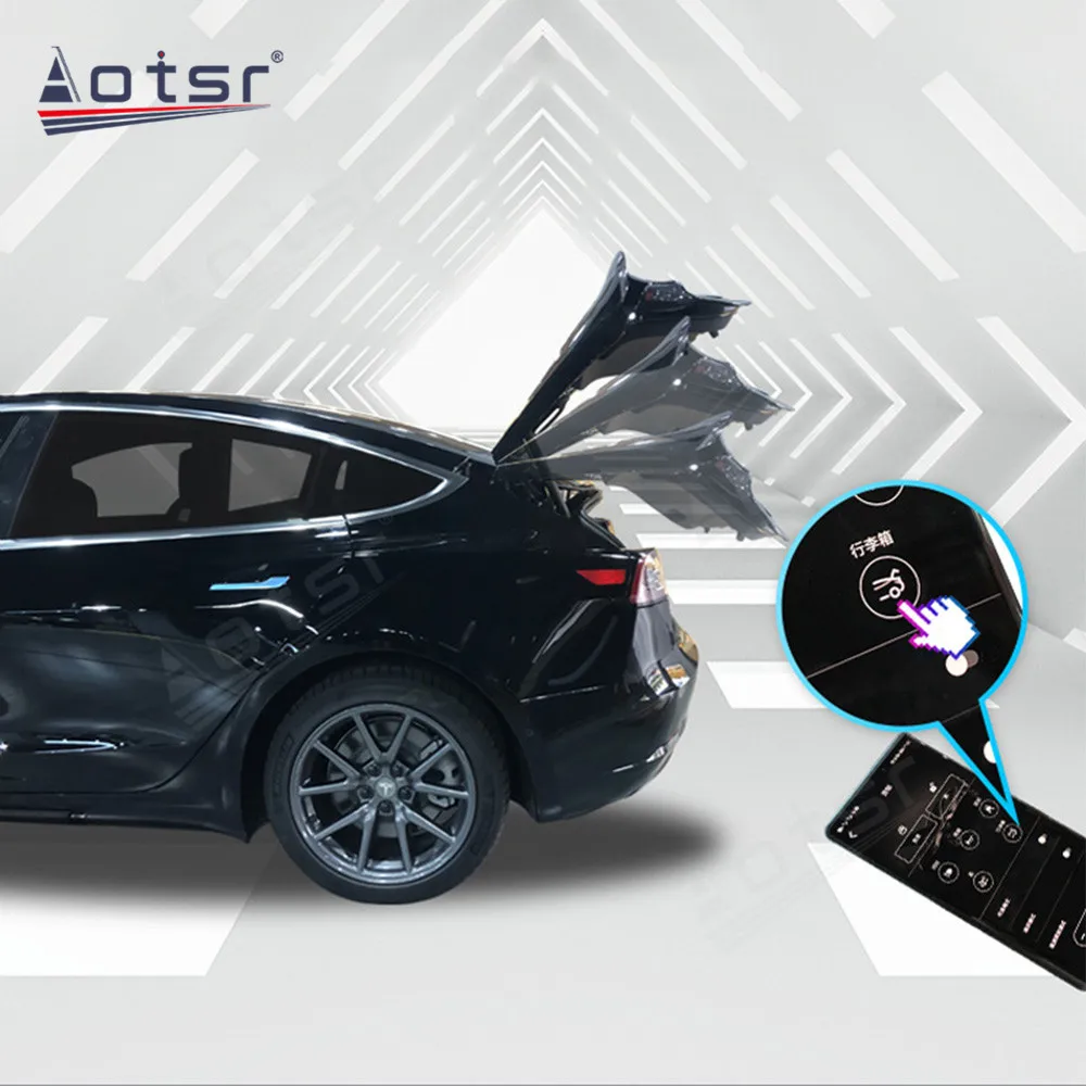 

Умная Бесшумная водонепроницаемая автомобильная электрическая задняя дверь для Tesla Model 3, модель Y, автоматическая подъемная Модифицированная обновленная задняя дверь