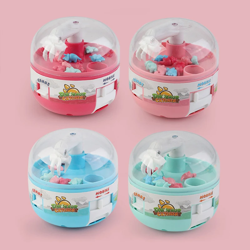 Mini Dinosaur Capsule Machine Figure Claw Machine Adult Tiny Stuff Fun Children Toys Desktop Game Gifts