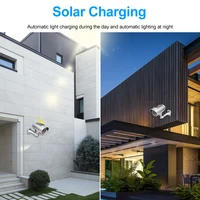 Simulation caméra solaire fausse caméra extérieure CCTV Surveillance Simulation fausse caméra étanche et sûre maison clignotant lumière LED 3
