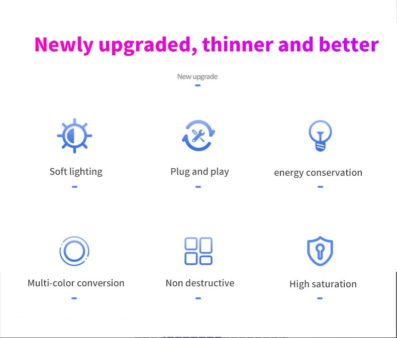 1/2 stücke Auto Innen Licht LED Umgebungs Licht Mini USB Dekoration Licht Umwelt Licht RGB Farbe Auto Zubehör stecker und Spielen – Detail 2