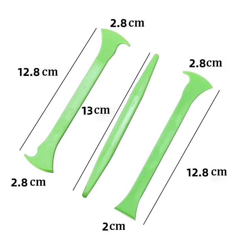 Car Wrapping Tools 3Pcs Micro Squeegee Curves Slot Tint Edge Trimming Squeegee Edge-closing Scraper Vinyl Wrap Applicator Tool Kit