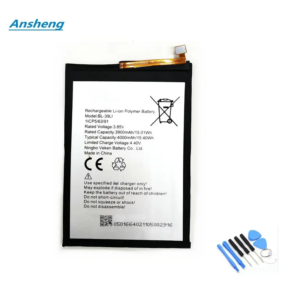 Original 4000mAh BL-39LI Battery For itel A56 A56 Pro Tecno - Main Image