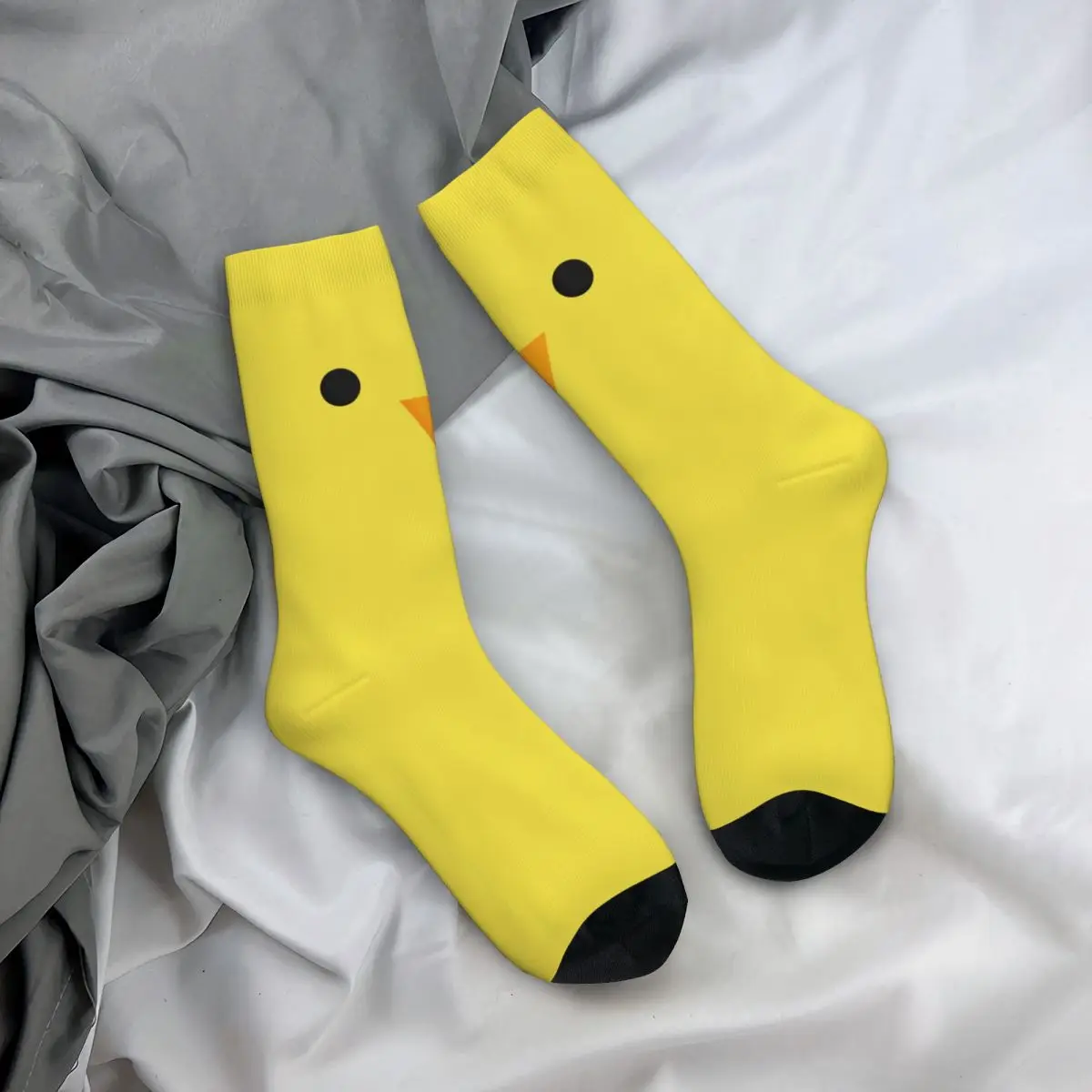 

Cute Little Chick Chicken Socks Men's Women's Polyester Casual Socks Novelty Spring Summer Autumn Winter Middle Tube Socks Gifts
