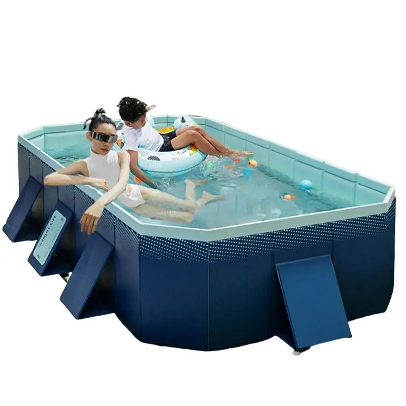 

Non-Inflatable Swimming Pool Rectangular Foldable PVC Thicken Bath Tub For Family Kids Pool Ocean Ball Bathing Toy Large Pools