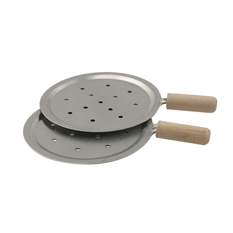 Diameter 66MM Shisha Hookah Water Pipe Charcoal Bowl Smoking Accessories Holder Wooden Handle Tools