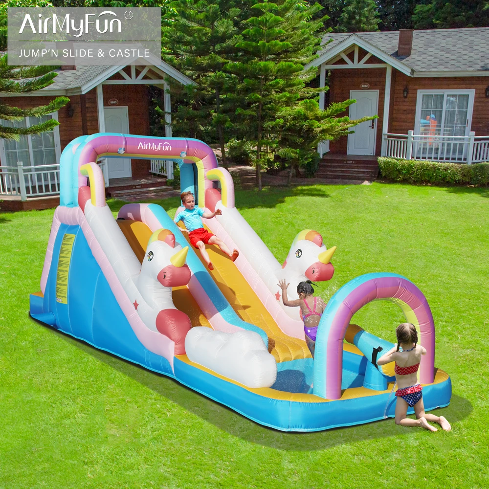 

Summer Unicorn Inflatable Combo Bouncer Jumper Slide Bounce House Bouncy Castle With Pool Inflatable Water Slide For Kids