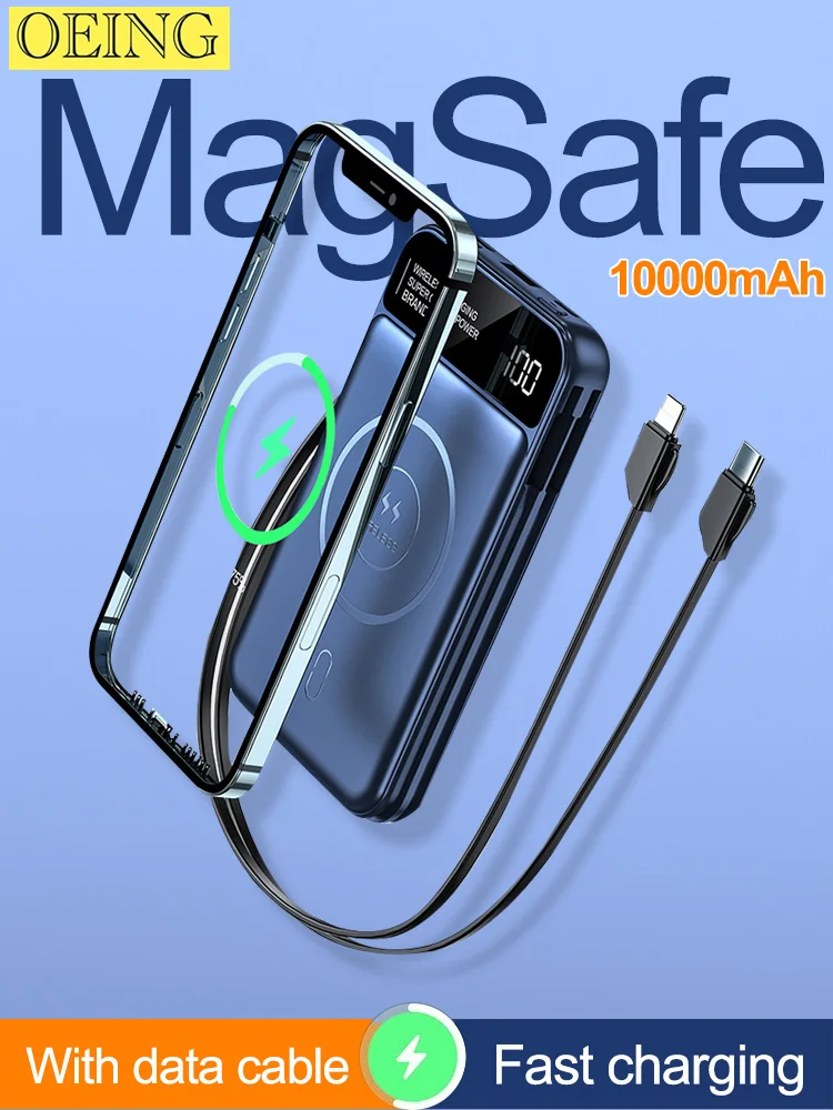 

Новый внешний аккумулятор Macsafe для iphone 12, 13, 14, 15 Pro Max Plus, 20000 мАч, магнитный беспроводной внешний аккумулятор, дополнительный запасной аккумулятор