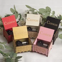 Mechanical Music Boxs Wooden Antique Carving Handmade Crank Classical Theme Music Birthday Gift Home Decoration Musical Decor 2