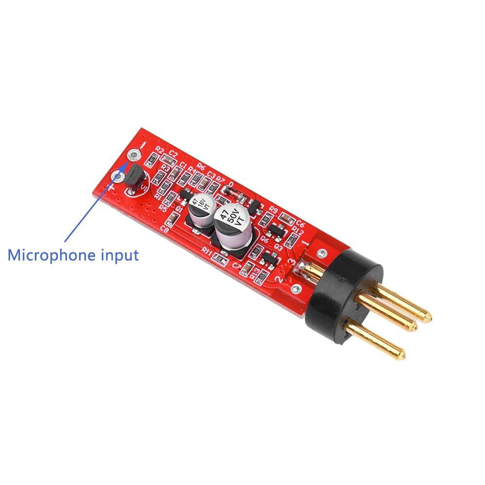 Large Diaphragm Capacitor Microphone Recording Amplifier Module With Plug, amplifier board