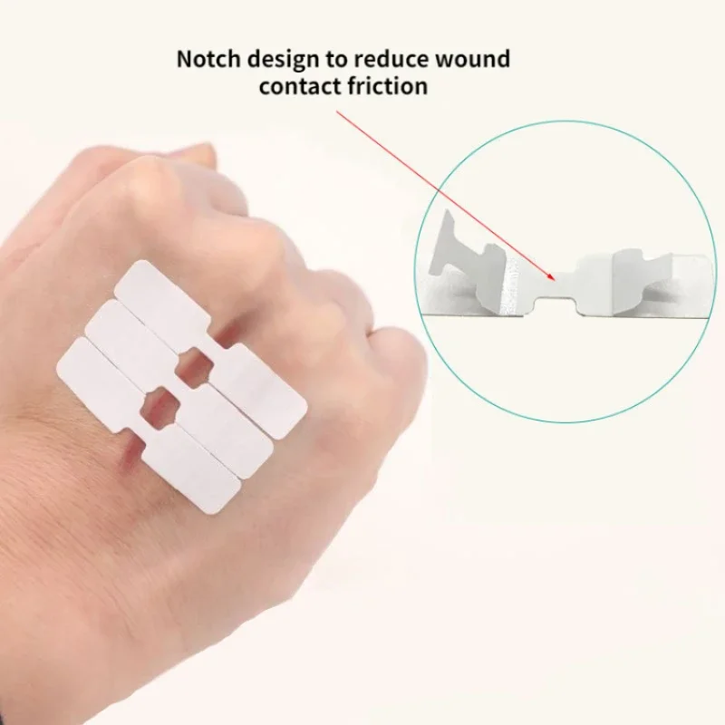 Medical Bandaids 20pcs/set Sutureless Band Aid Skin Muscle Strain Patch Wound Plaster Emergency First Aid Strips Adhesive Bandages Woundplast